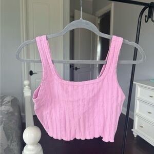 Offline by Aerie Light Pink Crop Top